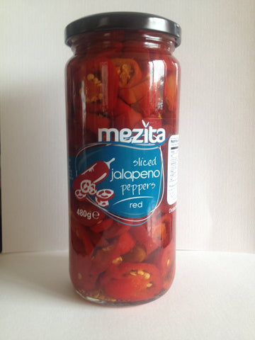 Mezita Sliced Red Jalapeno Peppers 17 Oz