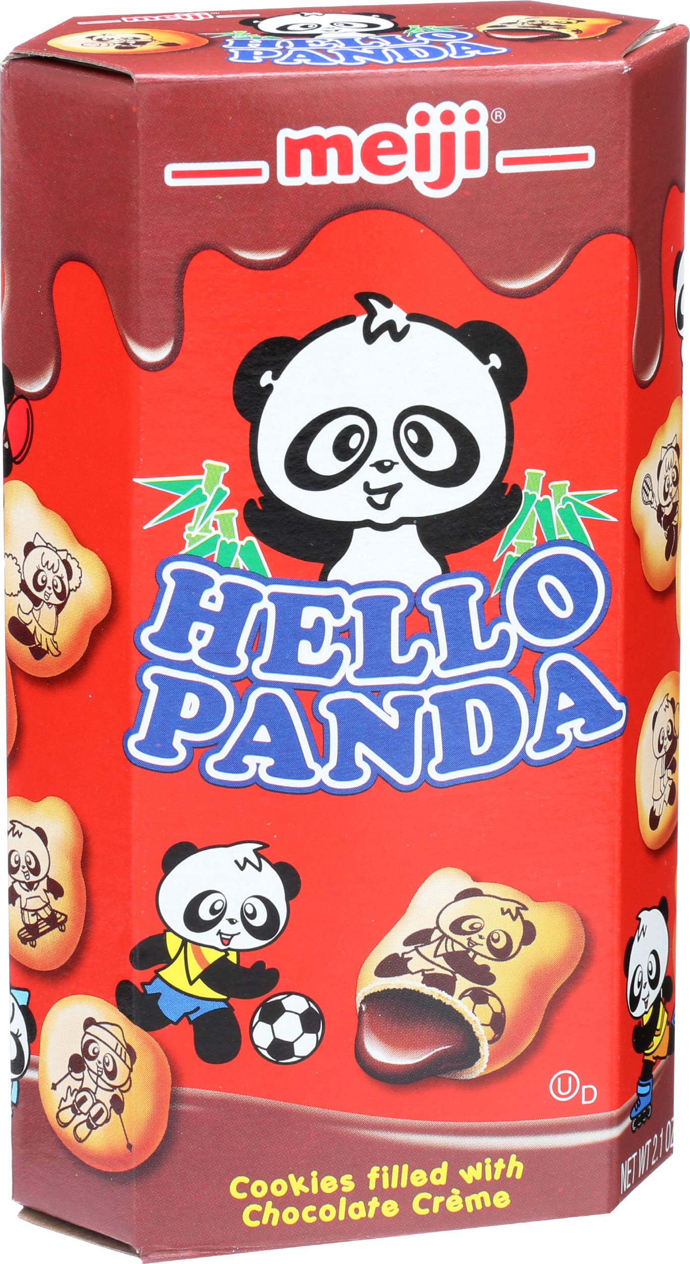 Meiji Hello Panda Biscuit With Chocolate Cream, 2.1 Oz