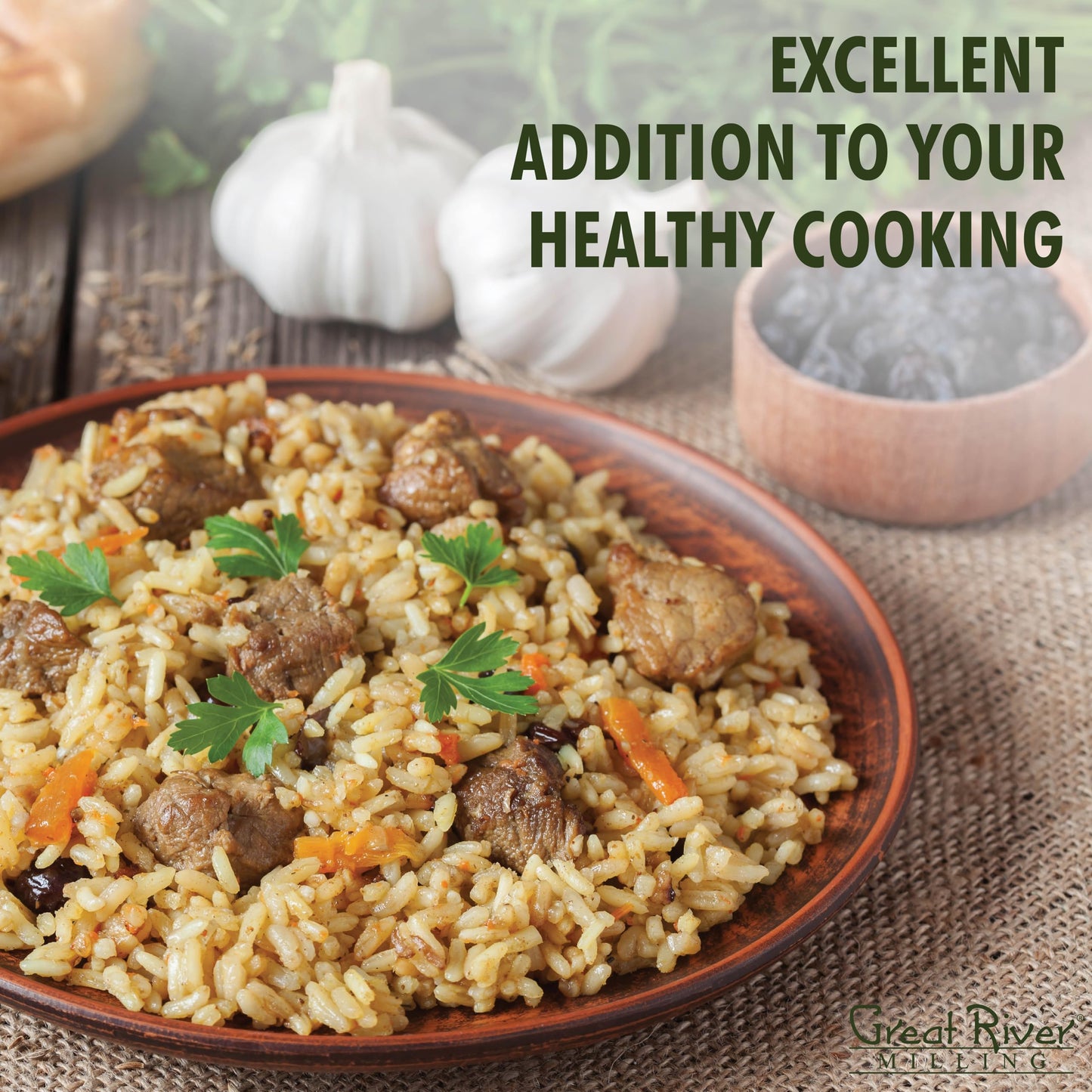 Great River Milling Climate Friendly Brown Rice, Long Grain Brown Rice Cooker Ready, Gluten Free, Vegan, Kosher, Vegetarian, Non