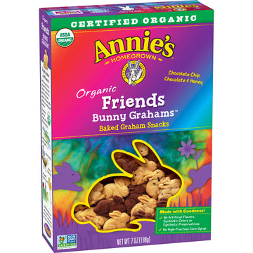 Annie'S Homegrown Bunny Graham Friends (Honey, Chocolate & Chocolate Chip), 7-Ounce