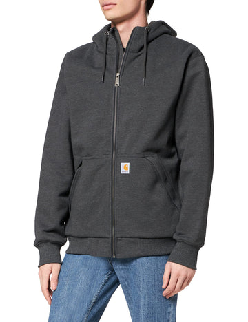 Carhartt Mens Big  Tall Rd Rockland Sherpa Lined Hooded Sweatshirt, Carbon Heather, 3X-Largetall