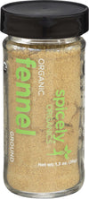 Spicely Organic Fennel Powder 1.30 Ounce Jar Certified Gluten Free