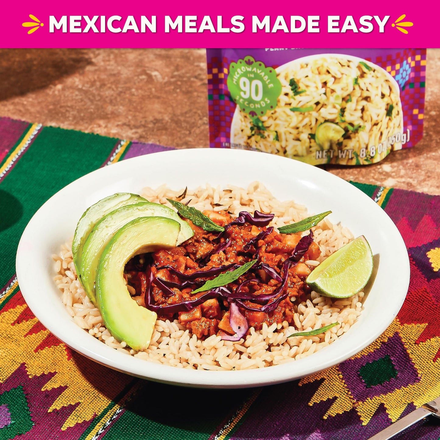 SOMOS Cilantro Lime White Rice - Gluten Free, Non-GMO, Vegan & Microwavable Meals Ready to Eat - Delicious, Healthy & Convenient