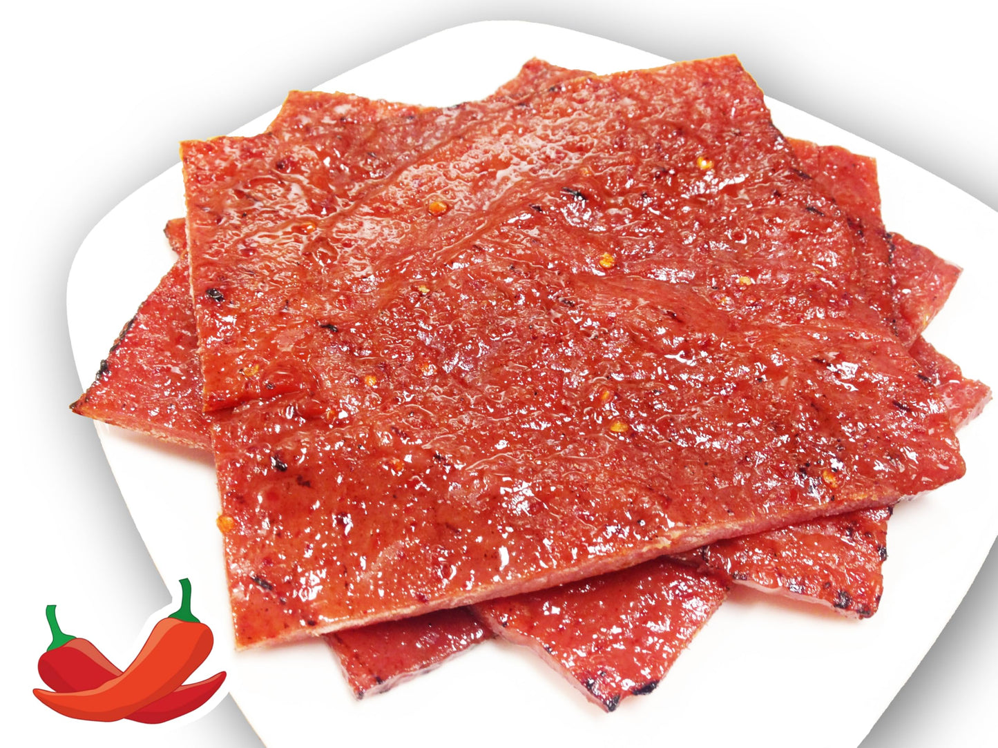 Singapores Famous Street Snack - Fire-Grilled Pork Jerky (Sweet Spicy, 12 oz)  Grilled Fresh & Shipped Same Day  L.A. Times ''Ha
