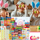 Easter Snack Box (114 Count) Filled With Candy, Peelable Gummies, Treats, Bunny And More, Great Package For Family, Friends, Kid