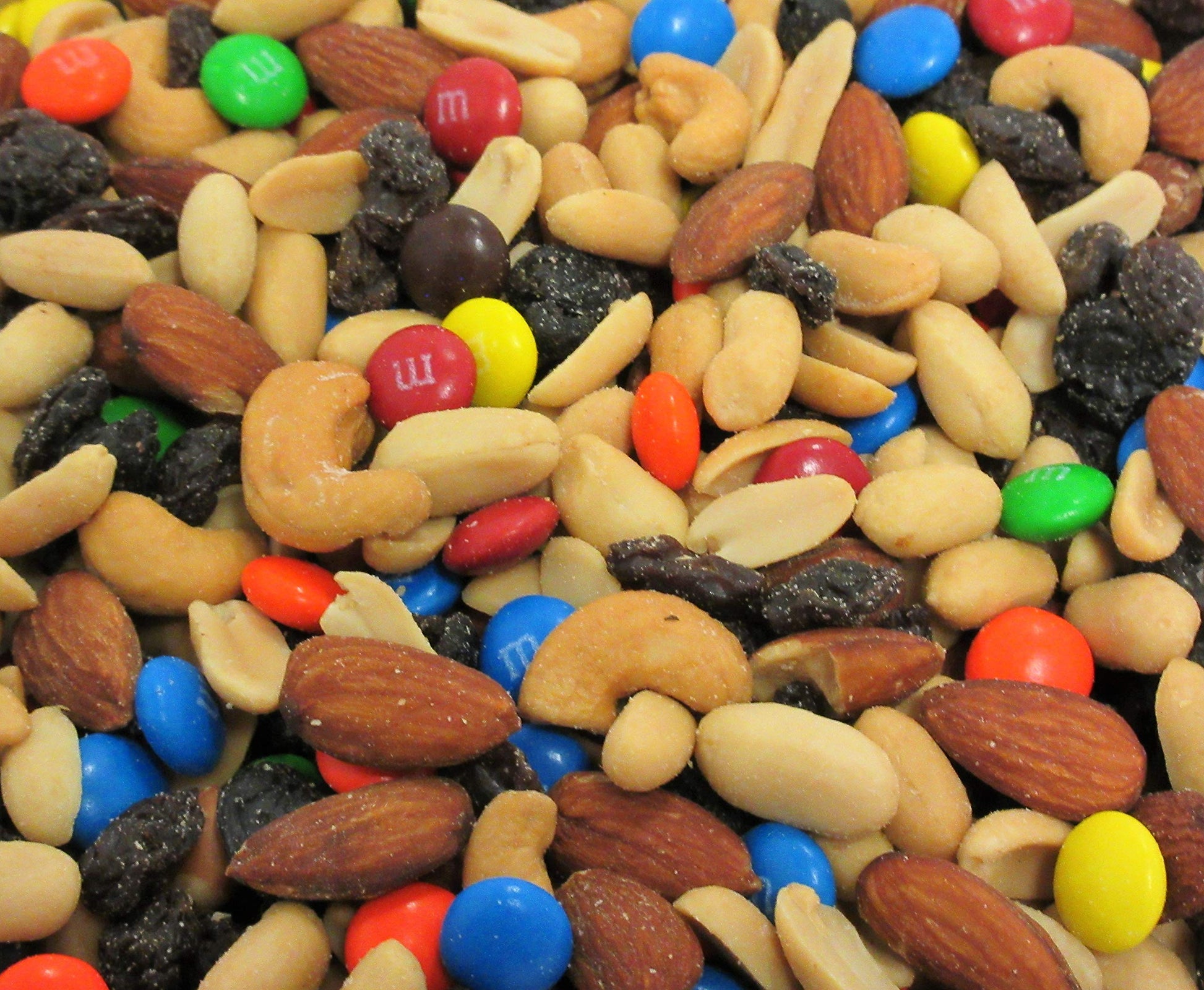 Classic Trail Mix with M&Ms by Its Delish, 1 lb (16 Oz Bag) | Gourmet Chocolate M and M Trail Mix with Dried Fruit and Nuts
