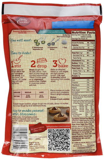 Betty Crocker Peanut Butter Cookie Mix - 17.5 oz - 3 pk