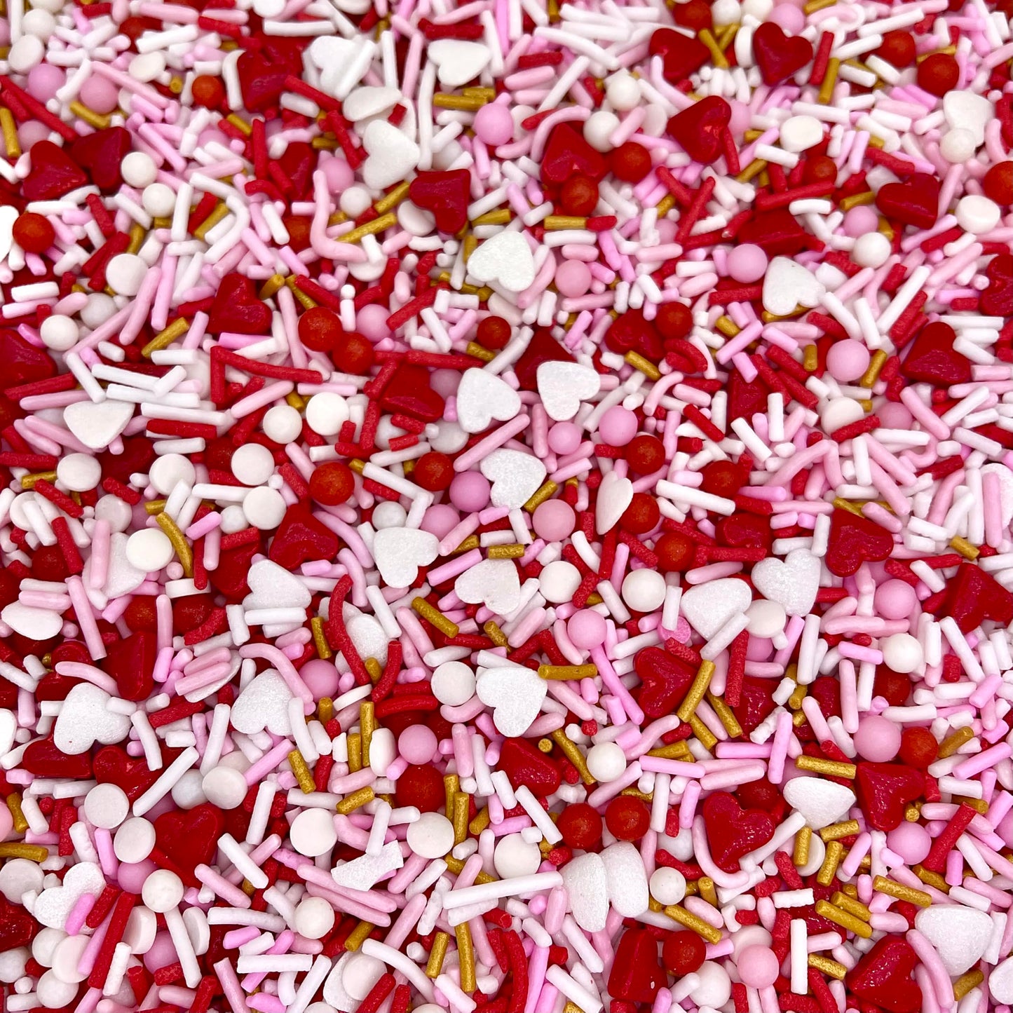 Manvscakes | Lip Service Sprinkle Mix | Valentine Sprinkles | Cookie Sprinkles | Cake Sprinkles | Pink And Red Sprinkles