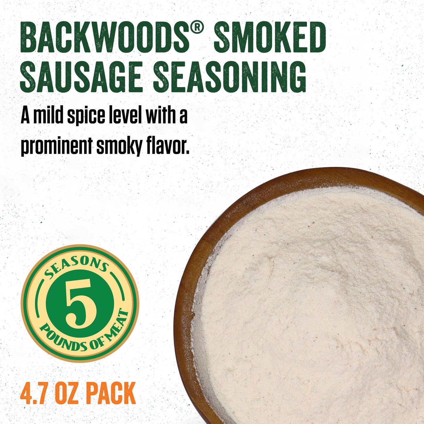 LEM Backwoods Cured Sausage Seasoning with Cure Packet, Smoked Sausage, 1.46 Pound, Model 9282