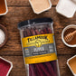 TILLAMOOK COUNTRY SMOKER Real Hardwood Smoked Sausages, Pepper, 15.2 Ounce Tall Jar, 20 Count