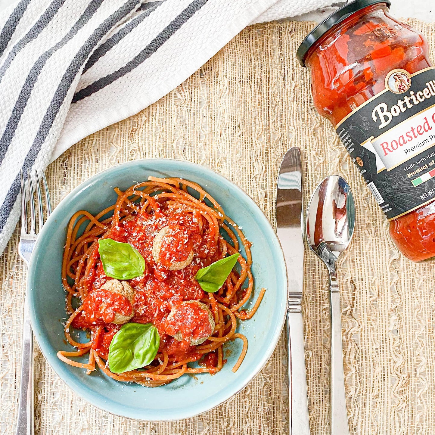 Botticelli Pasta Sauce | 2-Pack | 24 oz each (Roasted Garlic)