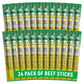 Lorissa'S Kitchen Premium Grass-Fed & Finished Beef Jerky Snack Sticks 24-Pack: Jalapeo Flavor, 8G Protein, Certified Free From