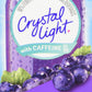 Crystal Light On The Go Energy Grape, 10-Packet Boxes, Caffeine Energy Releasing, 1.1 Ounce (Pack of 4)