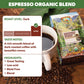 Java Planet Organic, Espresso Blend, Smooth Full Flavored Organic Coffee Beans, Low Acid, Whole Bean Coffee, 1Lb Bag
