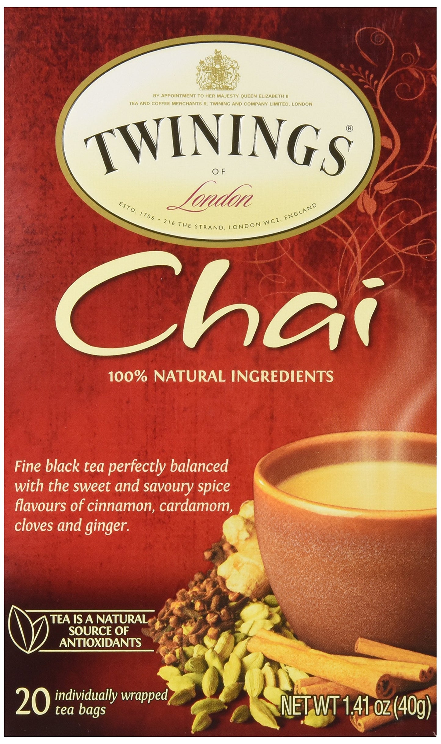 Twinings Tea Chai Tea, 20 Ct