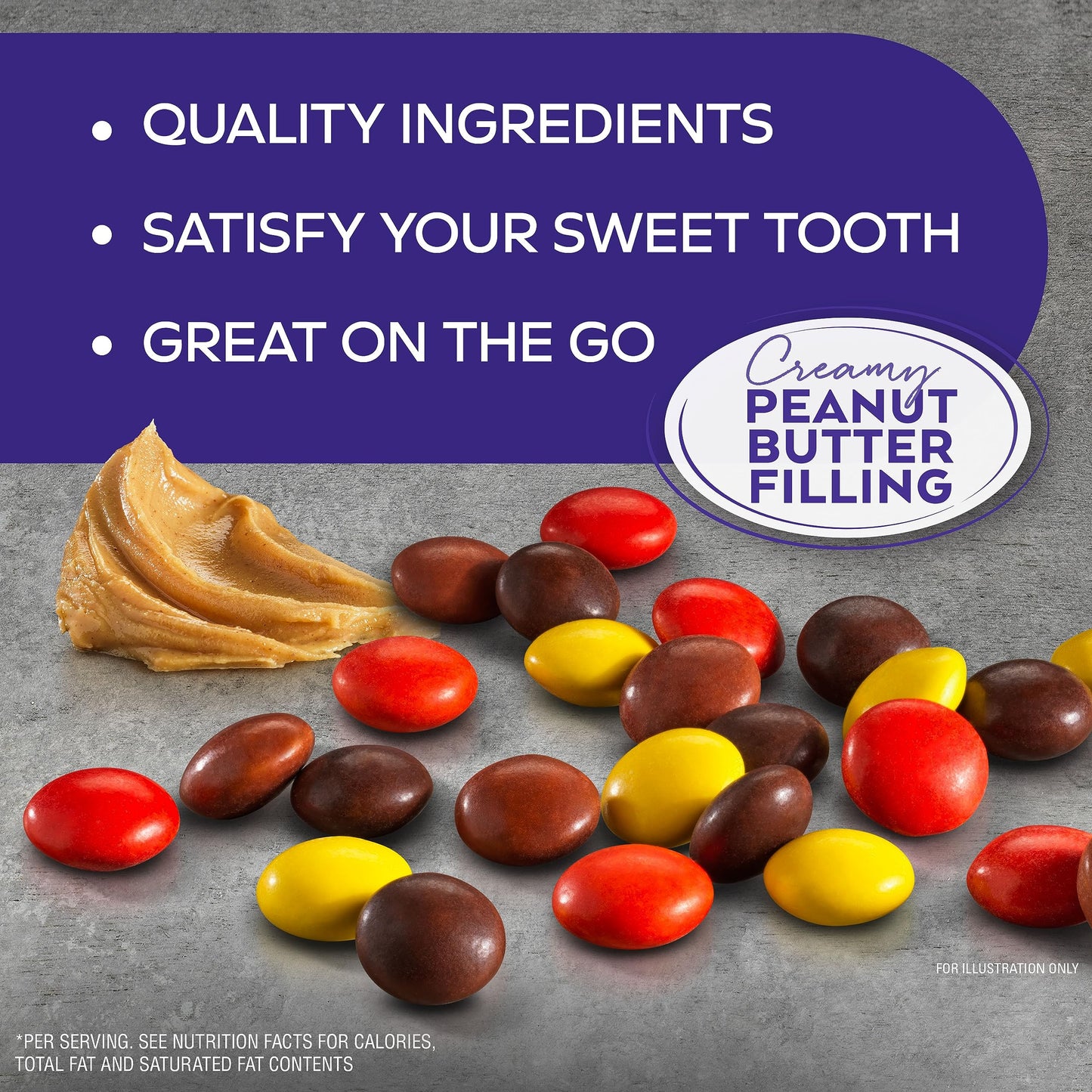 Atkins Endulge Treat, Peanut Butter Candies, 2g Net Carbs, 2g Sugar, Creamy Peanut Butter Filling, Low Carb, Low Sugar, 4 Packs