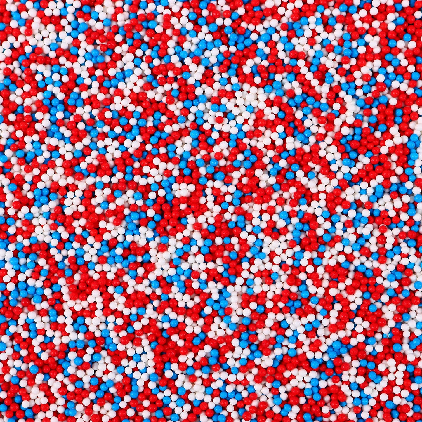 Cobakey Patriotic Sprinkles For Baking, 4Th Of July Sprinkles For Cupcakes, Red White And Blue Nonpareils Candy Perfect For Inde