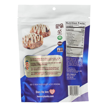 Heavenly Hunks Blueberry Lemon Drizzle Cookies - 5oz Bag (6 Pack) - Delicious, Healthy Snack, Perfect for On-the-Go Enjoyment
