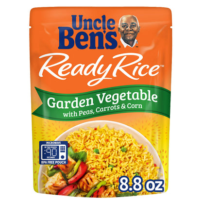 Uncle Ben's Ready Rice Garden Vegetable Pouches, Ready to Heat, 8.8 Ounce (Pack of 6)
