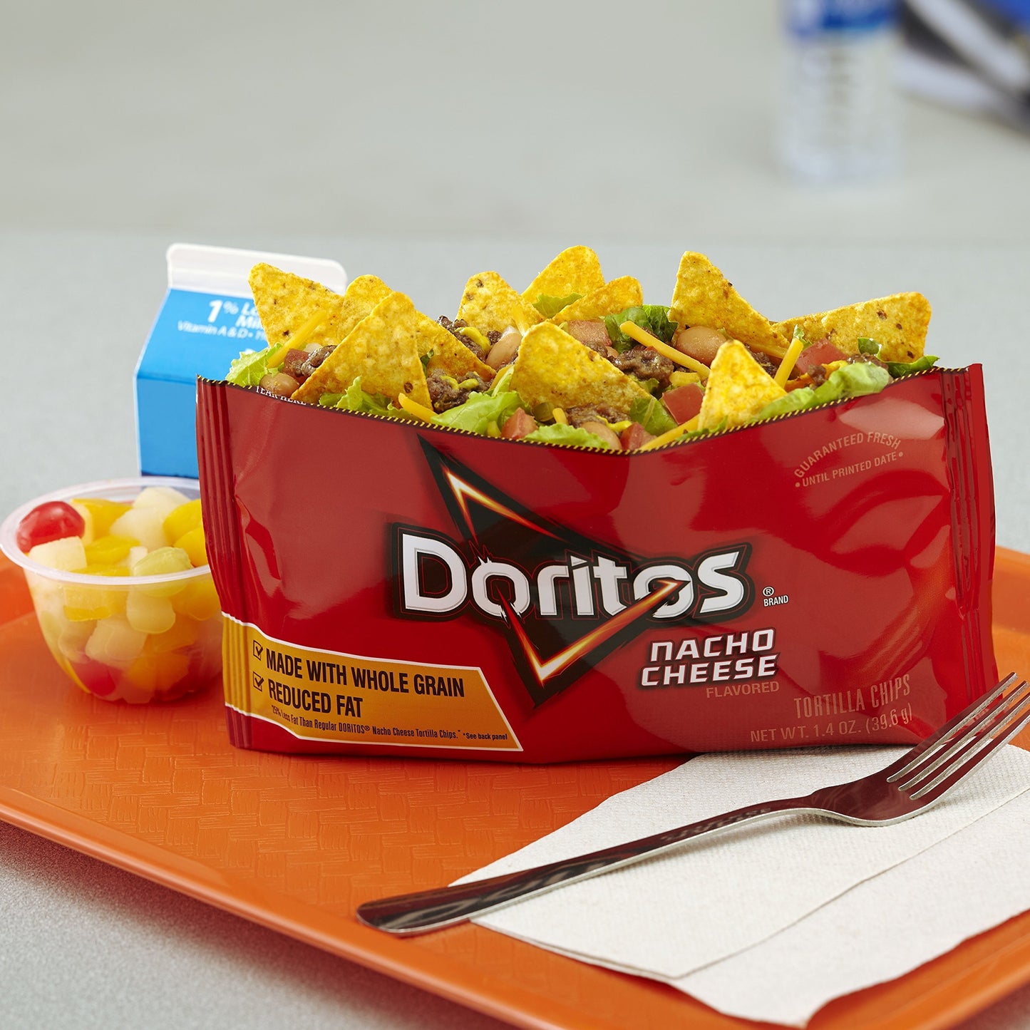 Doritos Top N Go Nacho Tortilla Chips, Cheese Flavored, 1.4 Ounce (Pack of 21)