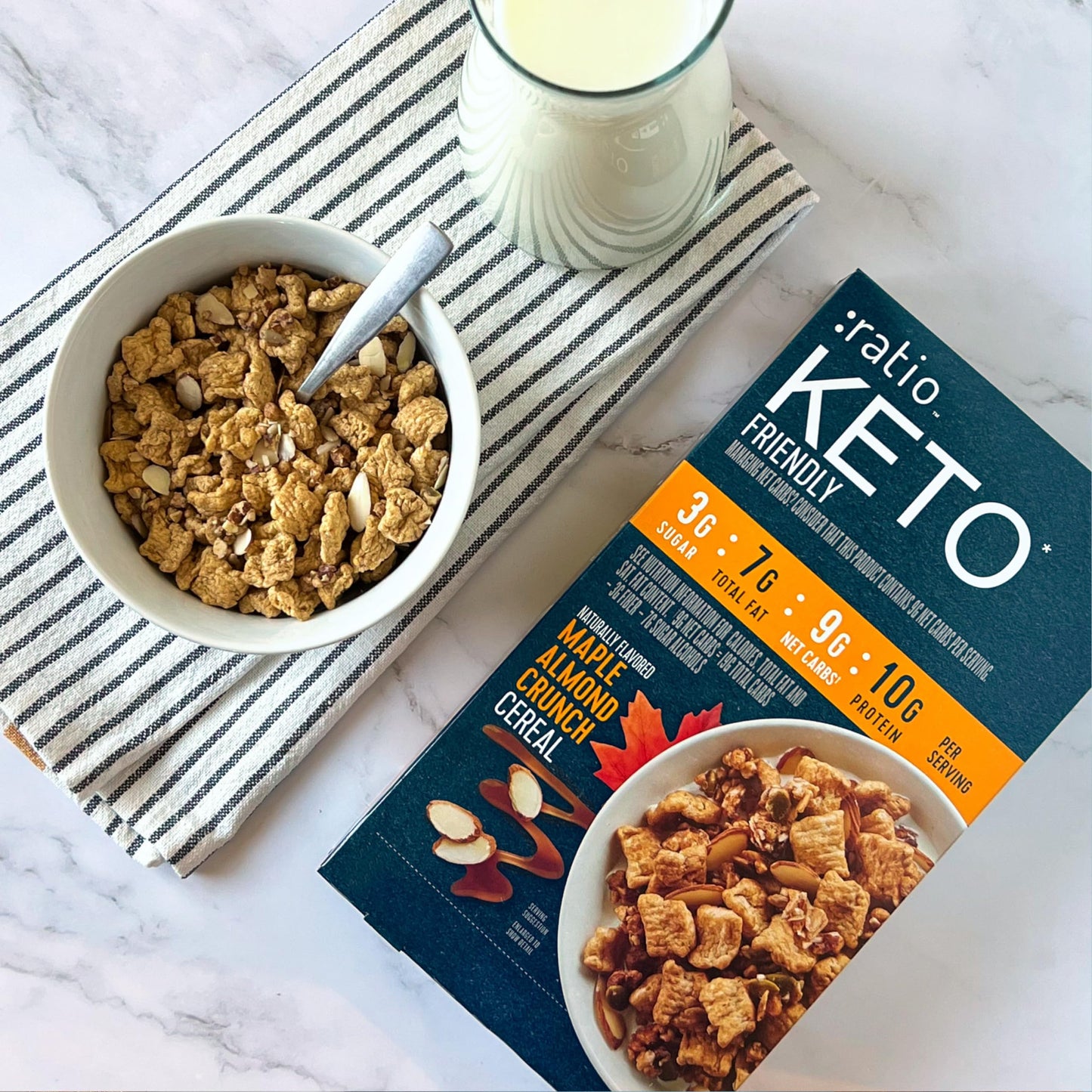 :Ratio Maple Almond Crunch Cereal, 9.7 Oz Box (Pack Of 6)