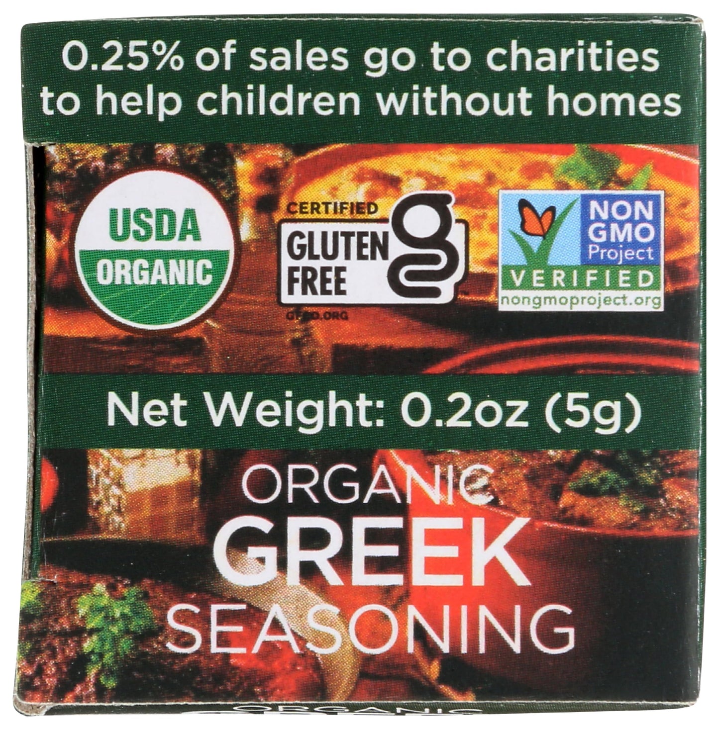 Spicely Organic Seasoning Greek 0.20 Ounce Ecobox Certified Gluten Free