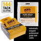 Dura-Gold - Pure Gold Superior Tack Cloths - Tack Rags (Case Of 144) - Woodworking And Painters Professional Grade - Wax And Sil