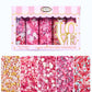 Pretty in Pink, Gold & White Pearl Sprinkles Mix - Edible Heart Sprinkles for Cakes, Cupcakes, Cookies - Spring, Birthday & Baki