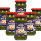 Rani Pani Puri Concentrate (Sweet & Spicy to Make Pani Water/Spicy Water) 10.5oz (300g) Glass Jar, Ready to Eat, Pack of 5+1 FRE