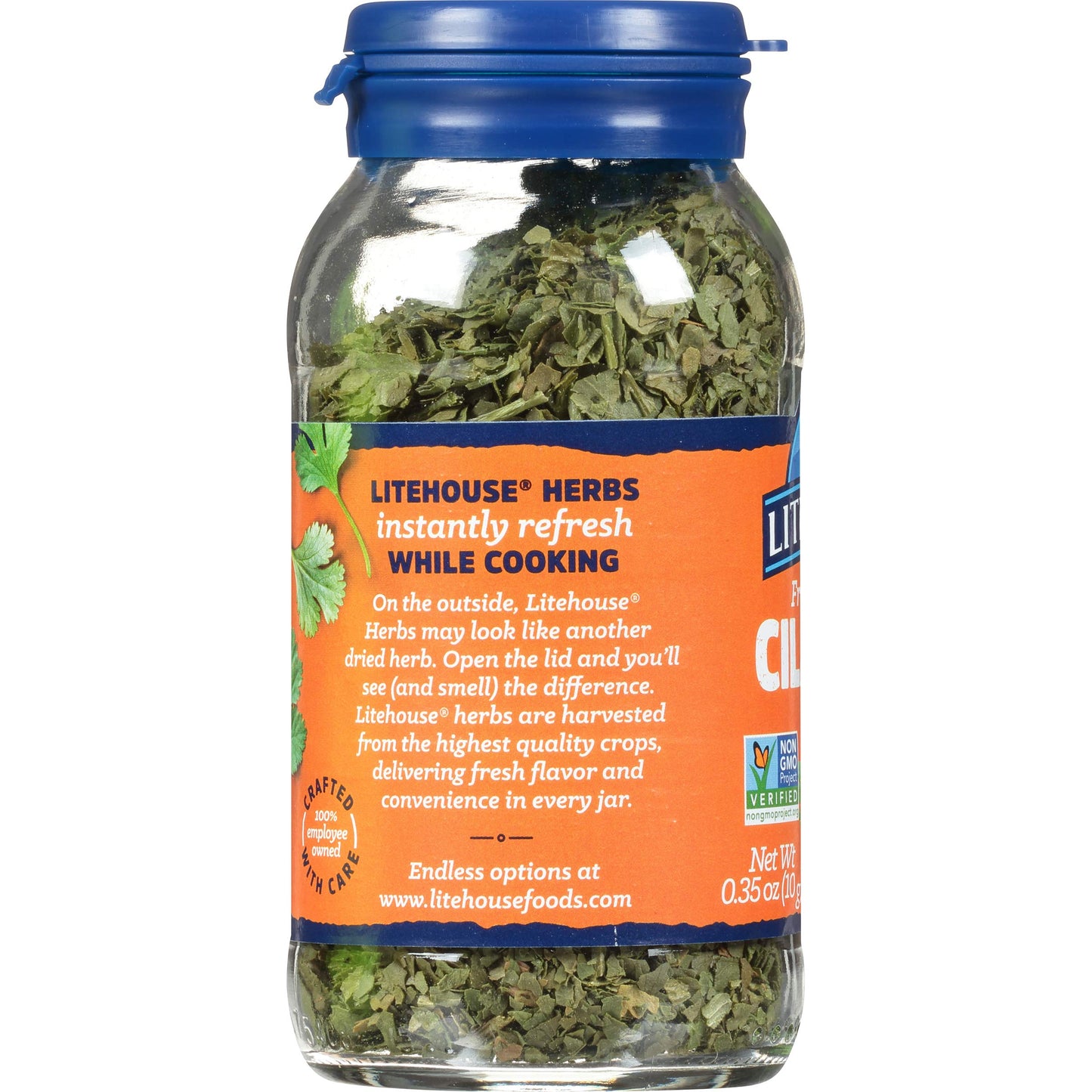 Litehouse Freeze Dried Cilantro - Substitute For Fresh Cilantro, Jar Equal To 4 Cilantro Fresh Bunches, Organic, Cilantro Season