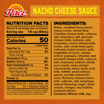 Pace Mild Nacho Cheese Sauce, 10.5 oz (12 Count)