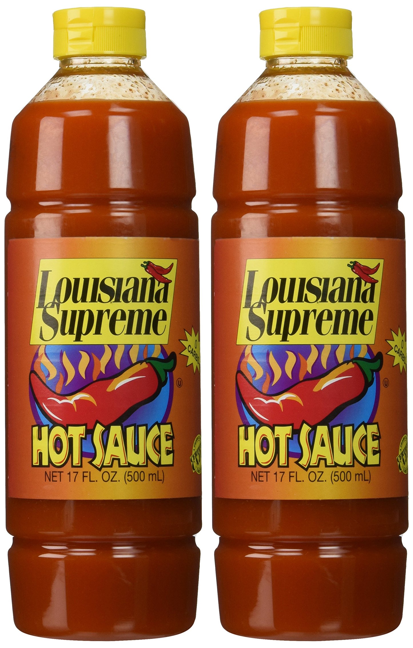 Louisiana Supreme Hot Sauce - 2 of 17 oz bottles