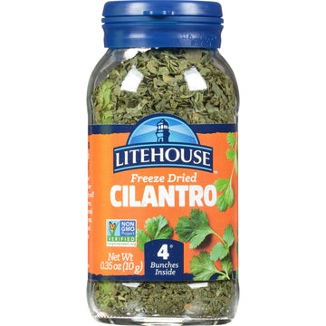 Litehouse Freeze Dried Cilantro - Substitute For Fresh Cilantro, Jar Equal To 4 Cilantro Fresh Bunches, Organic, Cilantro Season