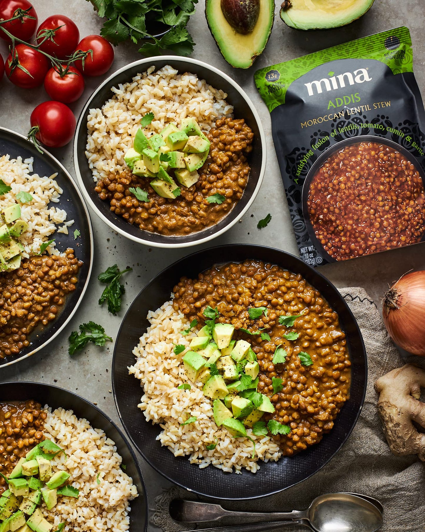 Mina Moroccan Lentils, Ready to Eat, Vegan, Non-GMO, Gluten Free, 10 oz