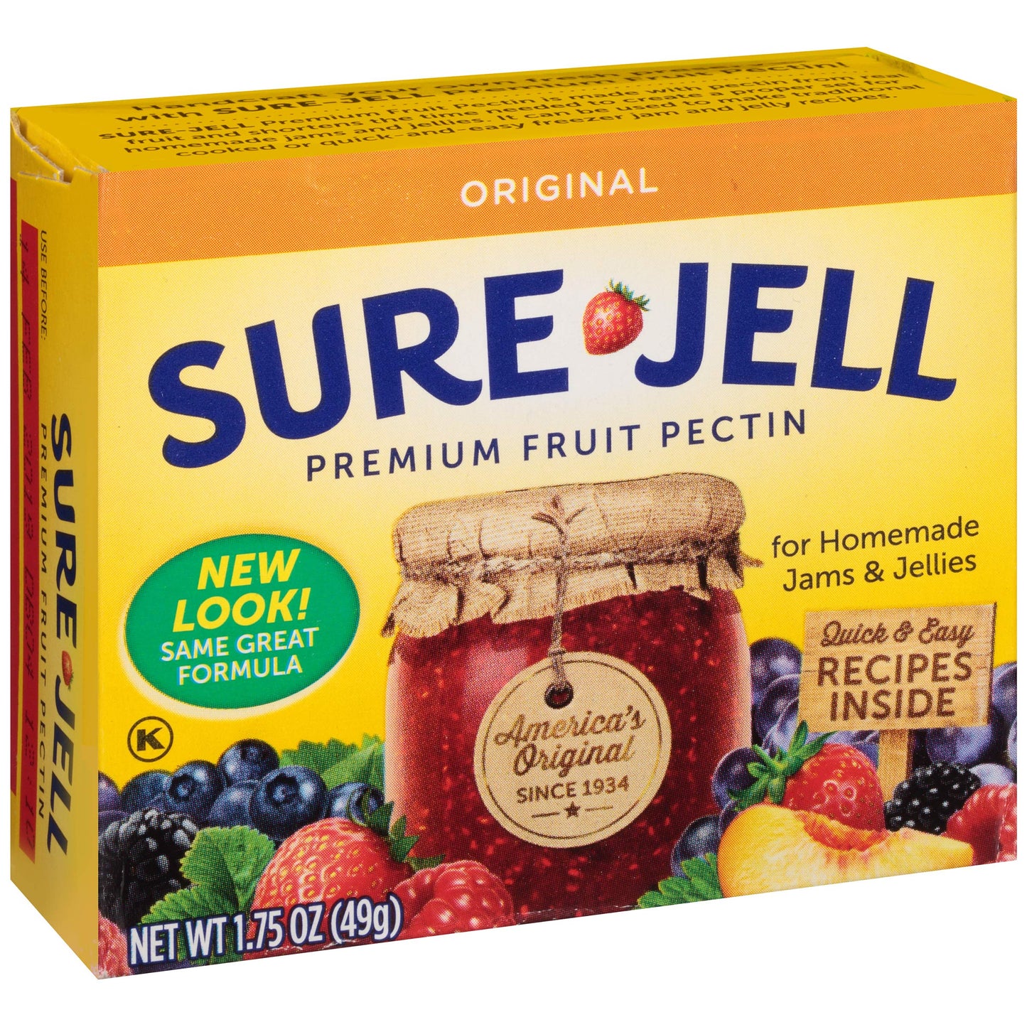 SURE-JELL Original Premium Fruit Pectin, 1.75 Ounce (Pack of 8), No Color, Model 00043000076248