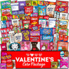 ValentineS Day Gift Care Package (80Ct) Snacks Chocolates Candy Box Assortment Variety Bundle Present Kids 18+ Uses Boy Girl Guy Friend College Husband Wife Boyfriend Girlfriend Love