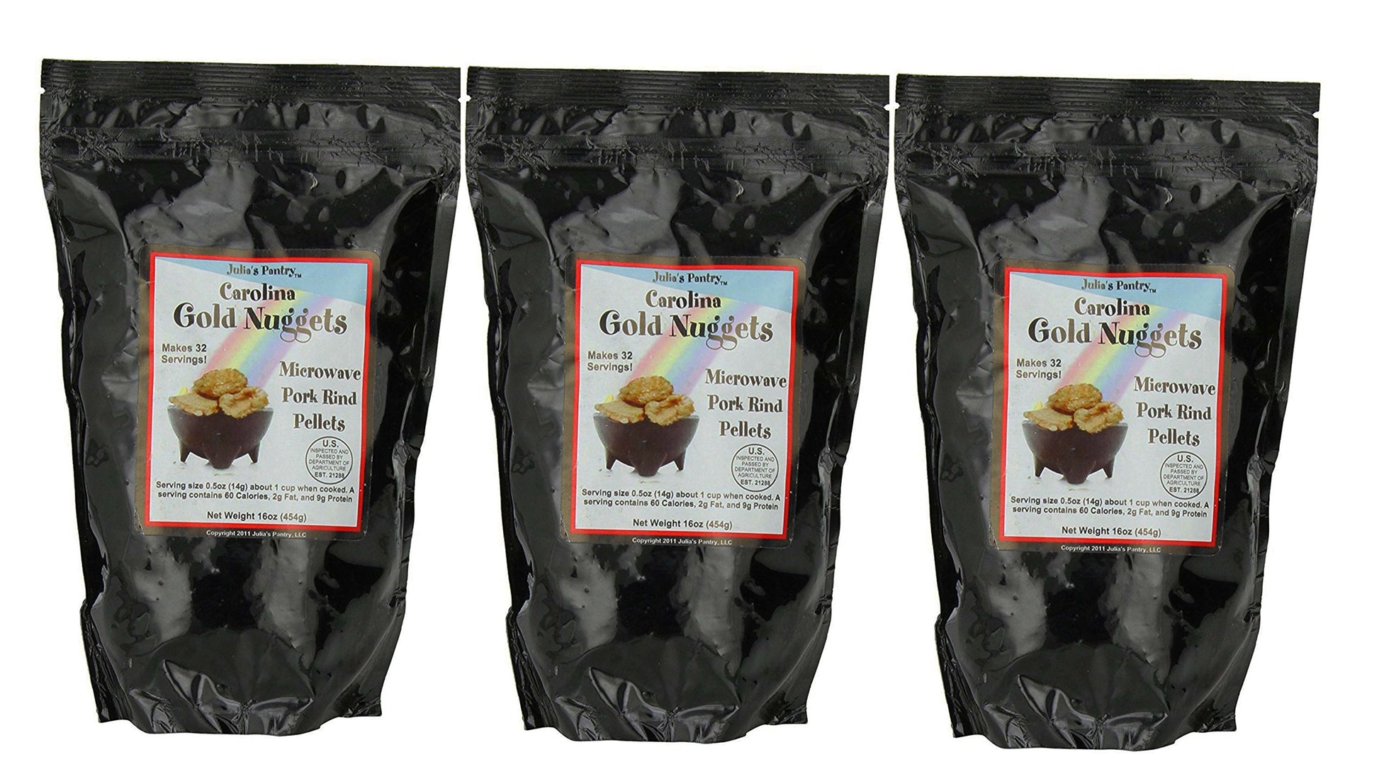 Carolina Gold Nuggets 3 - 1 lb Packages of Premium Rice Grits, Gluten-Free, Southern Specialty