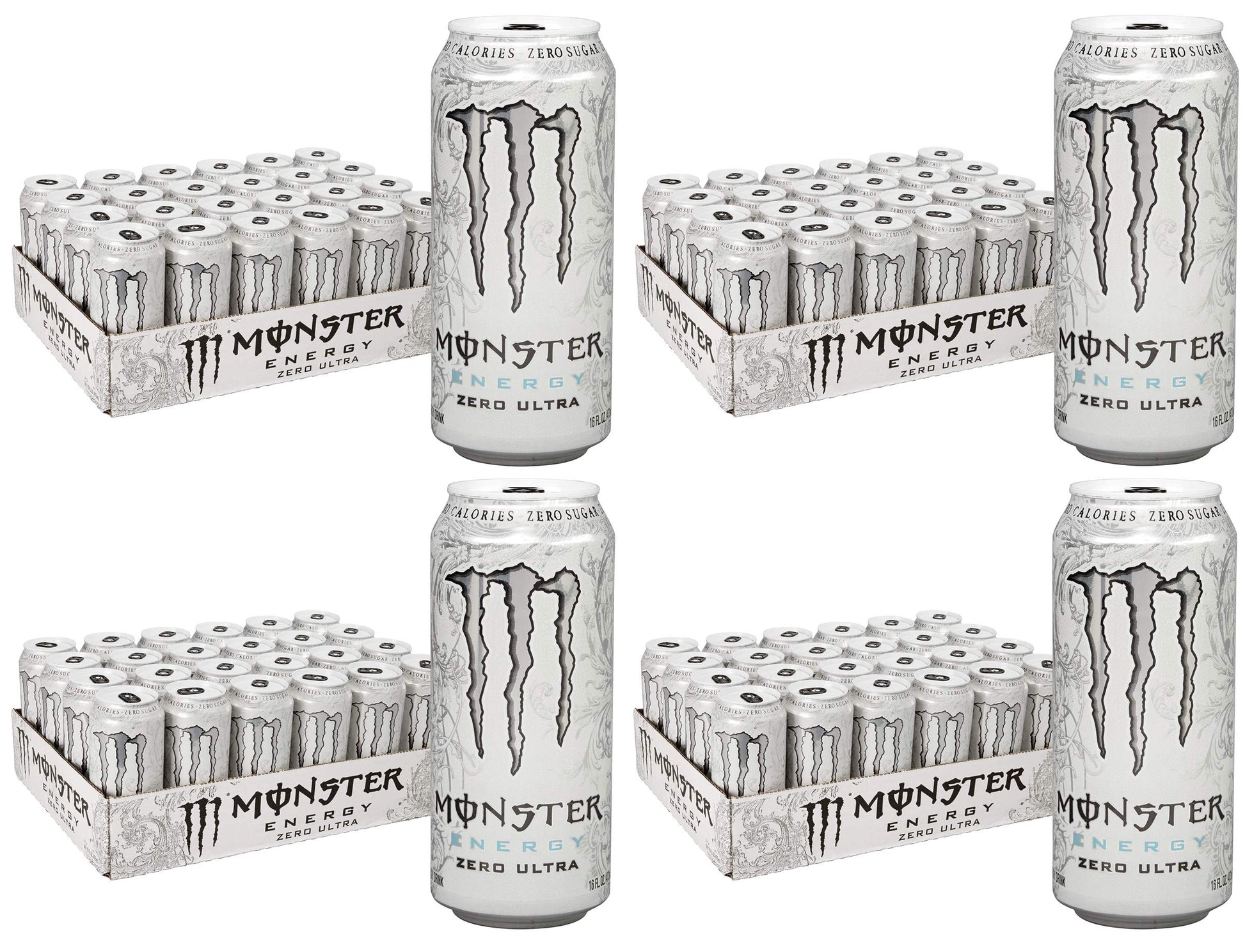 Monster Zero Ultra - 16 Ounce - 24 Pack (Pack of 4)