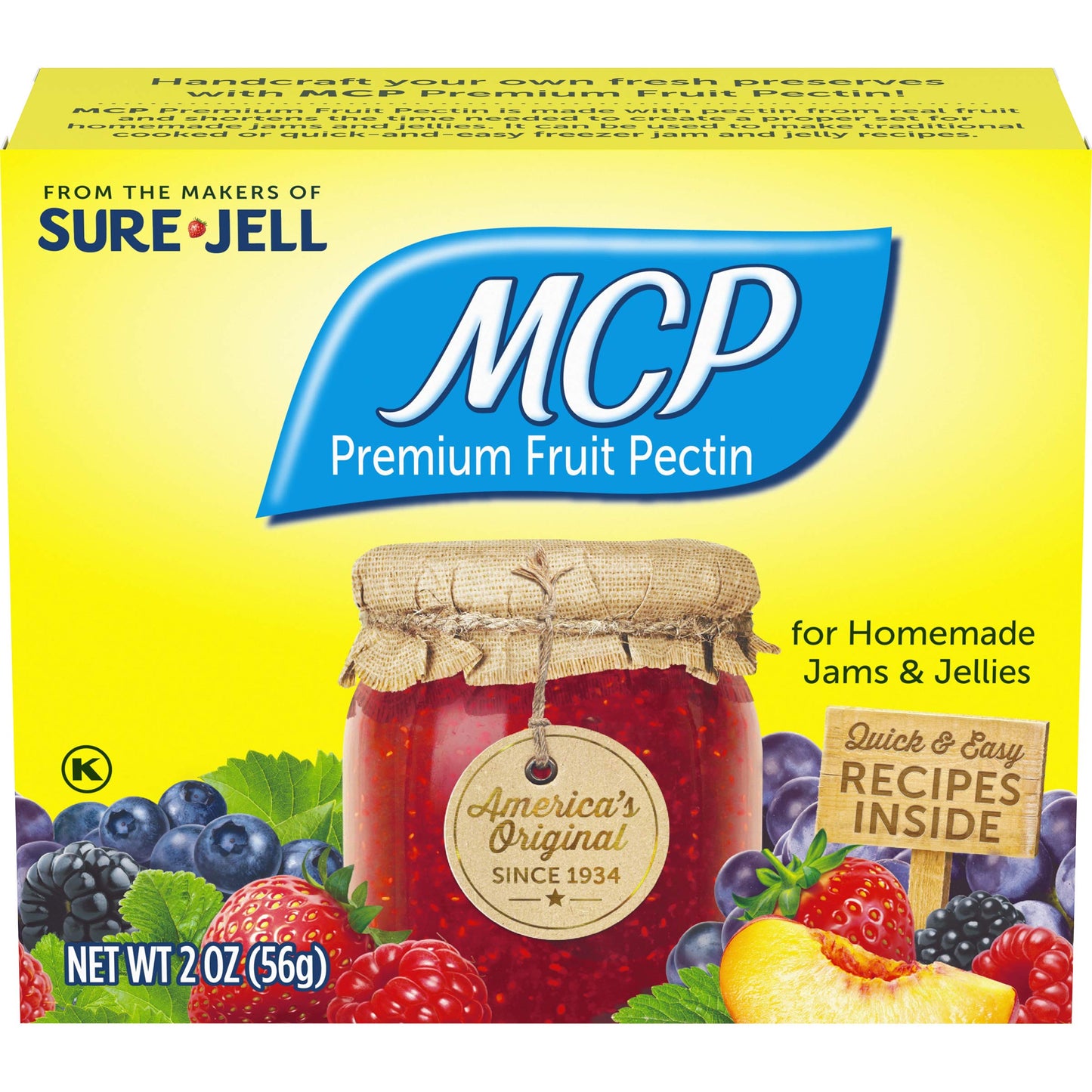 SURE-JELL Premium Fruit Pectin, 8 Count, 16 Ounce, Model 00043000076071