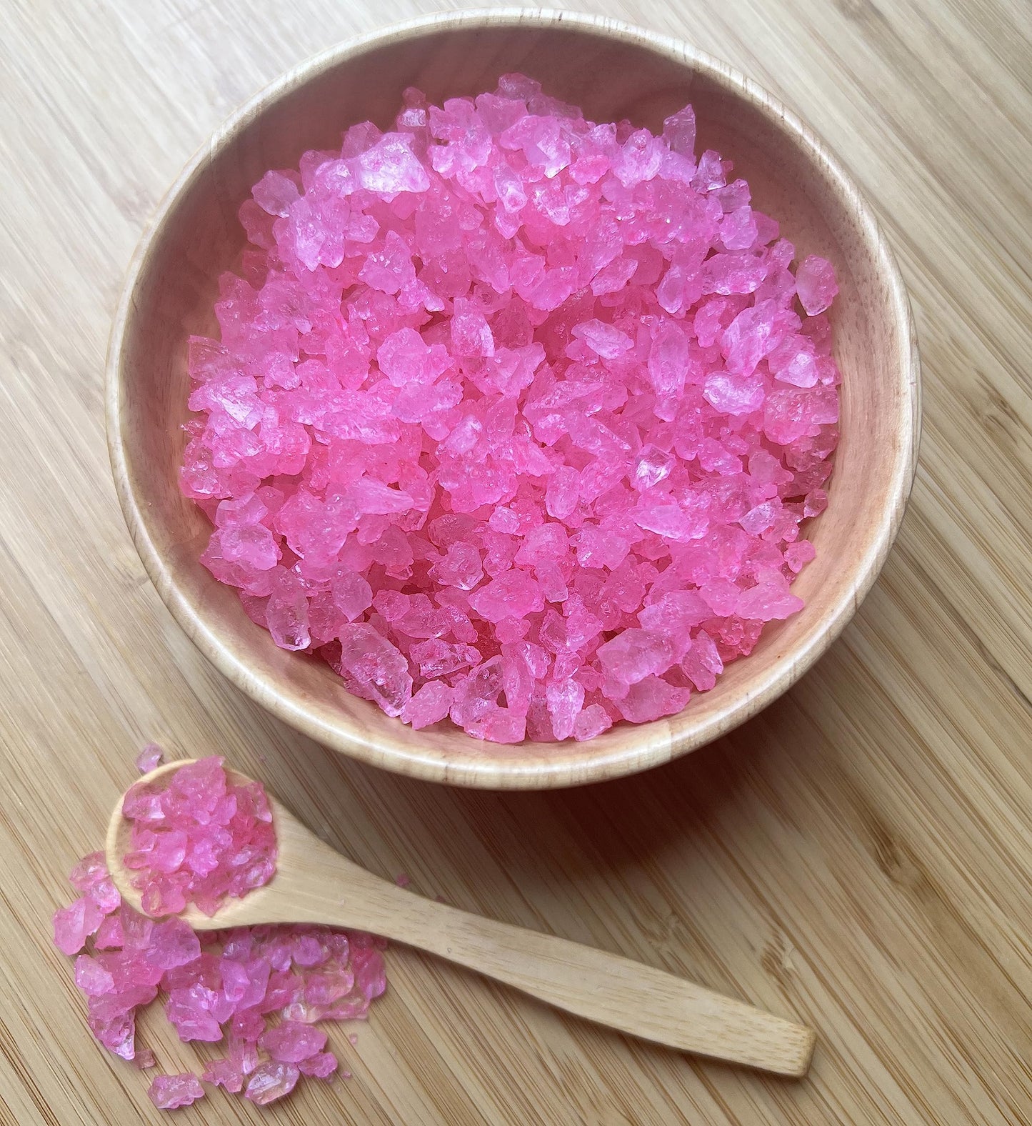 Sweetglob Old Fashioned Medium Rock Sugar Candy Gems, Lump Sugar Rock Crystals (1 Pound, Pink Cherry)
