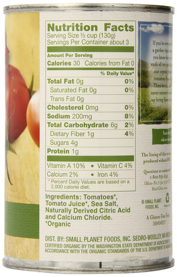 Muir Glen Organic Premium Diced Tomatoes, 6 Count