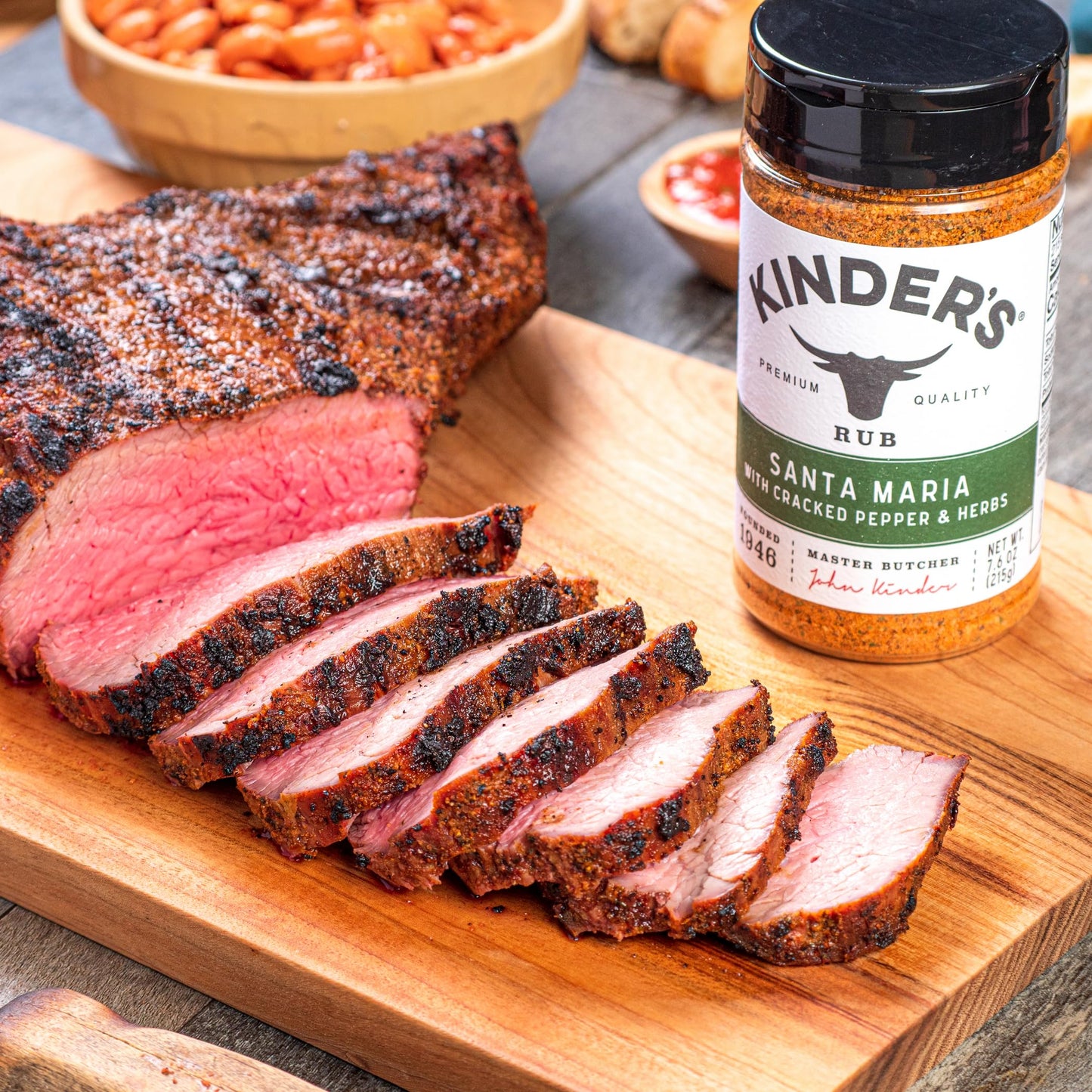 Kinder'S Organic Santa Maria Rub (Cracked Pepper And Herbs), Premium Quality Seasoning, Msg Free And Usda Certified Organic, 2.6