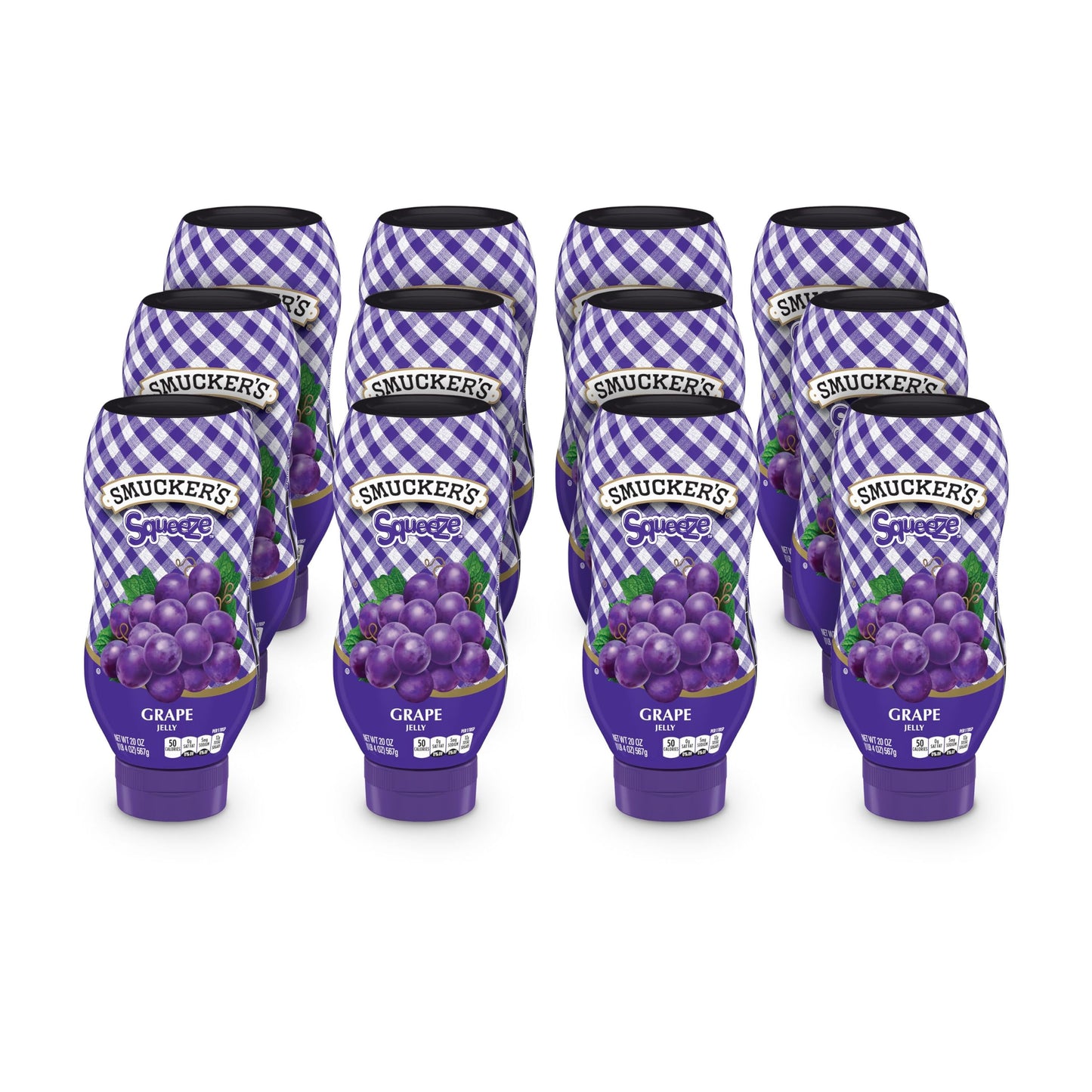 Smucker s Grape Squeezable Jelly, 20 Ounces (Pack of 12)