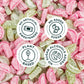 SmartSweets Sourmelon Bites Candy, Low Sugar, Plant-Based, 1.8 Ounce, Pink