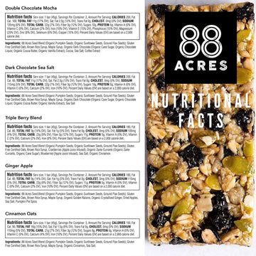 88 Acres Granola Bars | Gluten Free  Nut-Free Oat and Seed Snack Bar | Vegan & Non GMO | 6 Pack (Variety Pack)