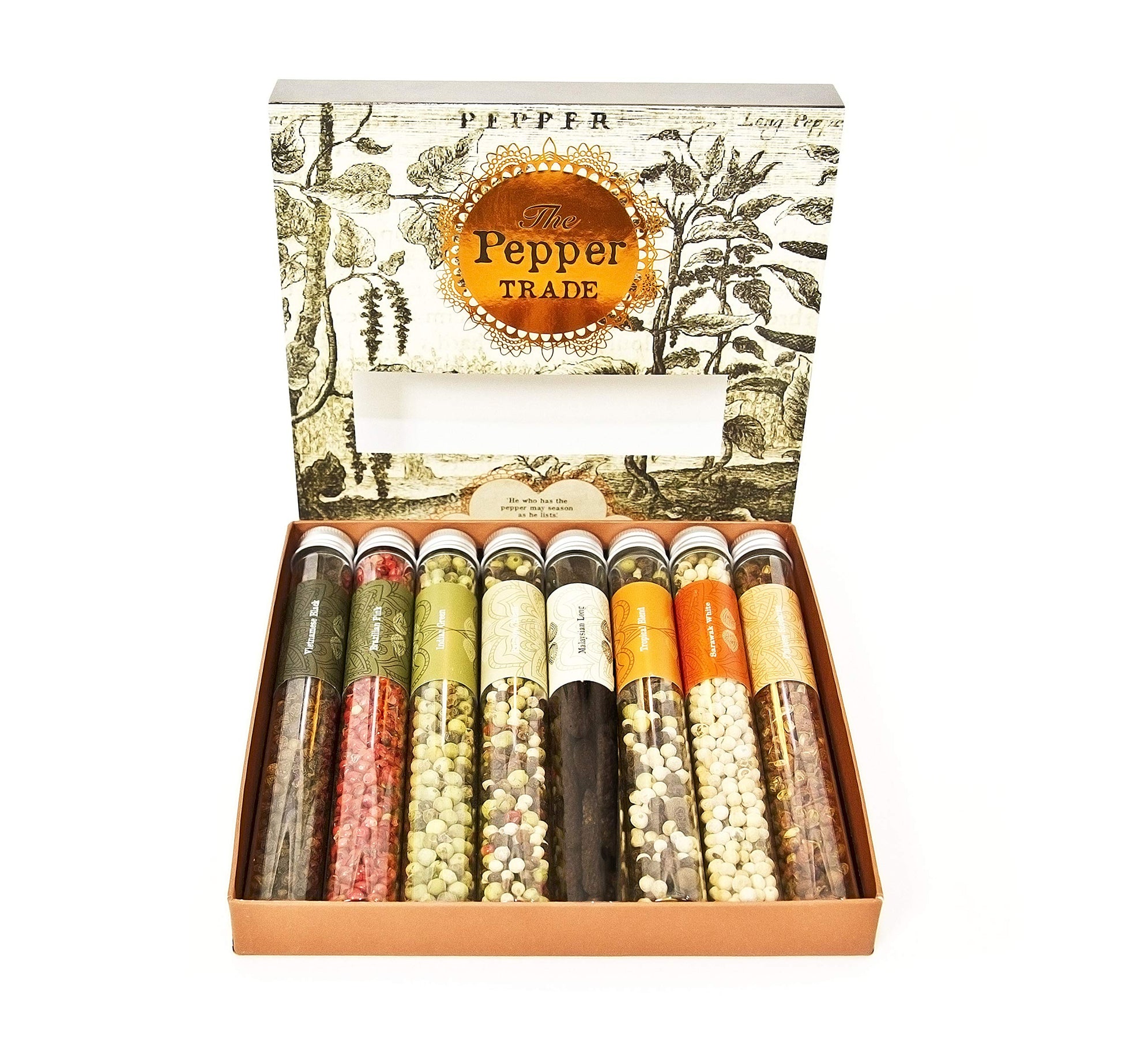 Eat.art Gourmet Peppercorn Blend Collection, 8 Pack Sampler Spice Gift Set for Grinders