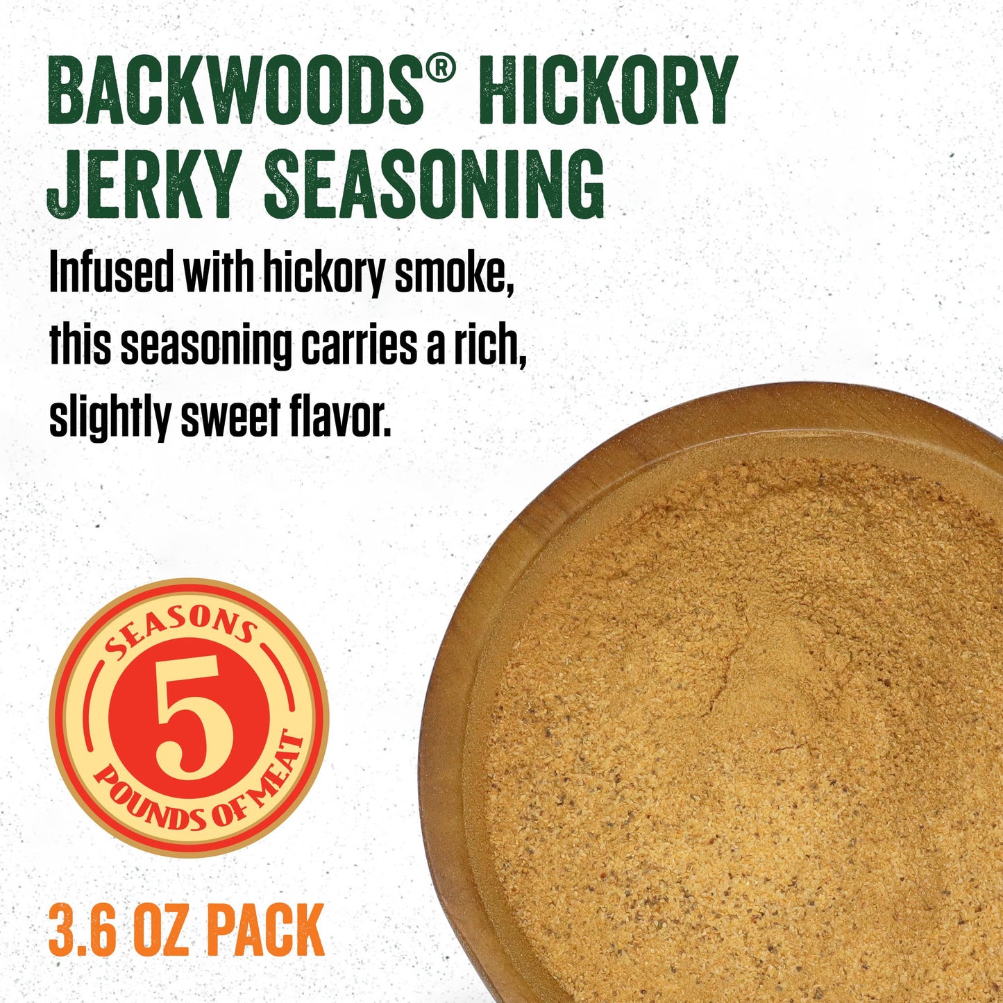 LEM Backwoods Hickory Seasoning with Cure Packet, 18.24 Fl Oz, Model 9622