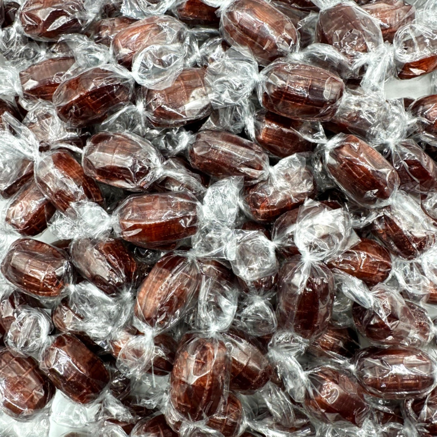 Fusion Sweets Root malt-inspired Barrels Candy - 1 lb Bulk Bag - Old Fashioned Individually Wrapped Hard Candies - Brown