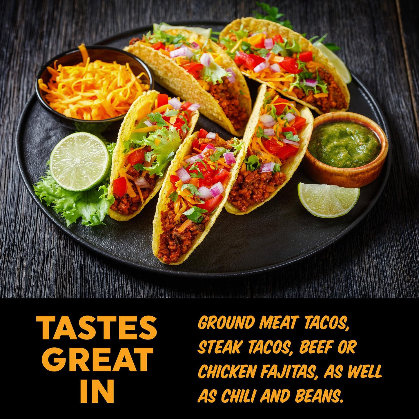 Fire & Smoke Society Taco Seasoning Mix | .85 Oz (12-Pack) | Mexican Seasoning For Carnitas, Fajitas, Steak, Beef, Chicken