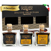 MANICARDI Set of 3 Condimenti with Balsamic Vinegar of Modena PGI - Selected with Three Different Degrees of Density - Made in I